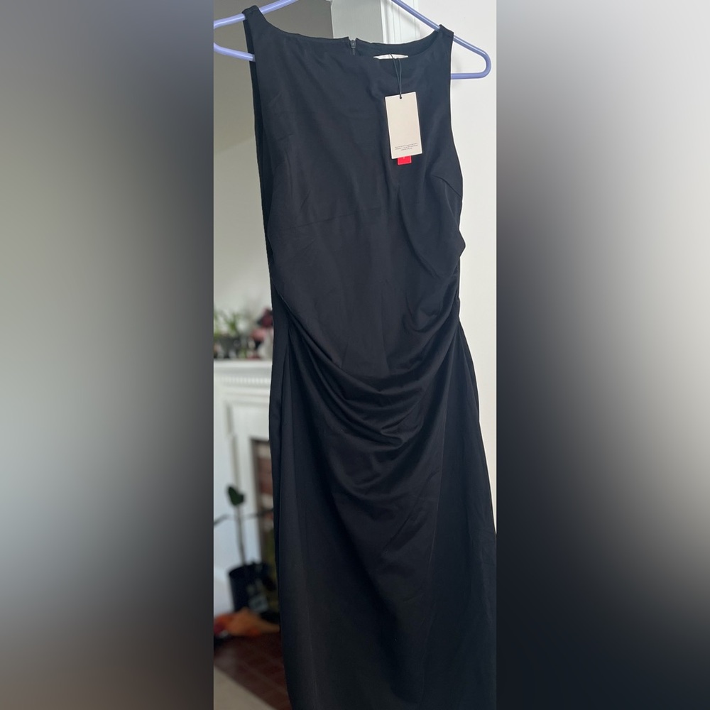 Popilush Chic Black Sleeveless Dress w/Shape Wear!